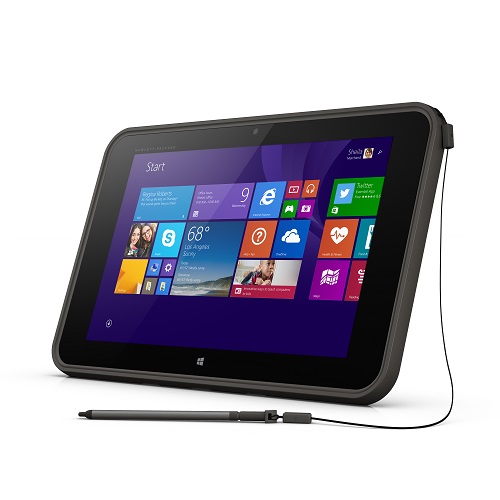 HP Pro Tablet 10 EE Left with pen