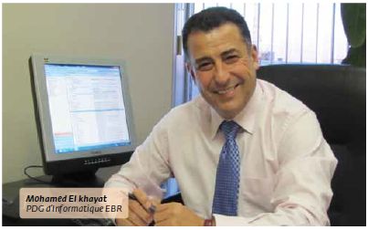 Mohamed El Khayat at the Informatique EBR office