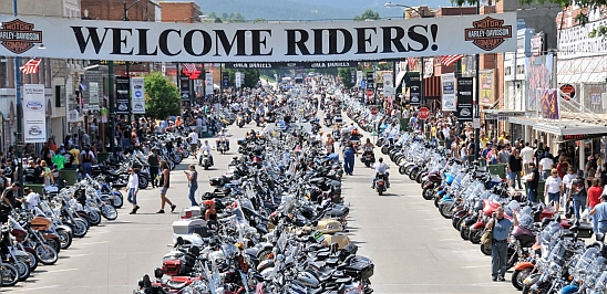The Sturgis Motorcycle Rally in South Dakota