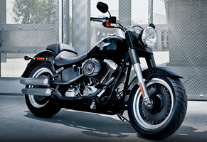 Harley Davidson FatBoy motorcycle