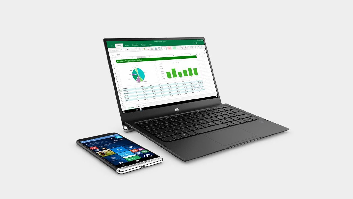 The HP Elite x3 pictured with the Lap Dock accessory